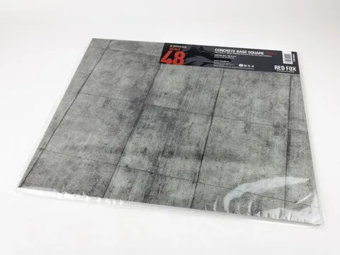 Podstavec pro diorámata Red Fox Studio RFSDB-48016, betonová plocha Square Type 4, 380 × 320 mm, 1/48