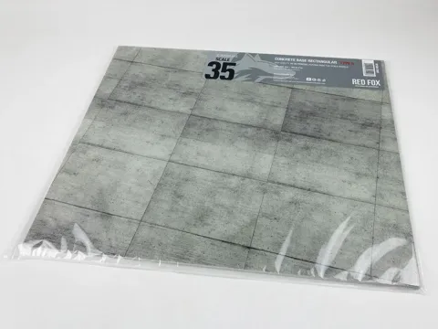 Betonová základna Red Fox Studio RFSDB-35001 1/35, obdélníková deska 380 × 320 mm