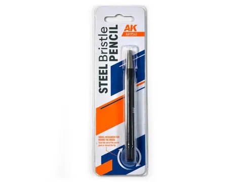 AK Interactive AK9541 Steel Bristle Cleaning Pencil — čisticí kartáček s ocelovými štětinami v tužce