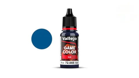 Lahvička akrylového inkoustu Vallejo Game Color 72088 Blue Ink 18 ml