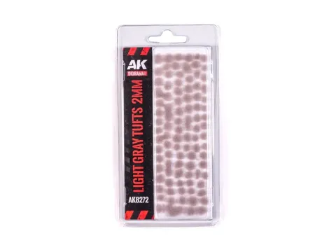 Arch travních trsů AK Interactive AK8272 Wargame Vegetation Light Gray o výšce 2 mm