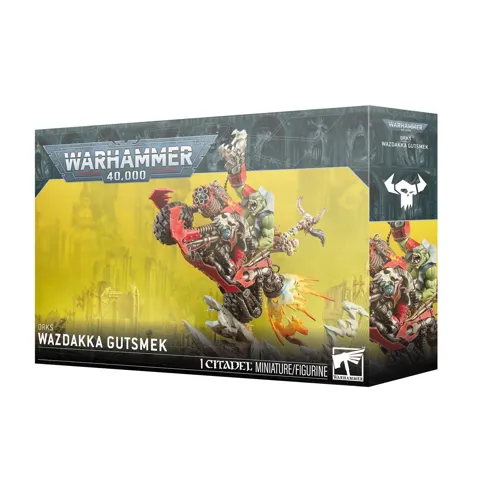 Plastová stavebnice Games Workshop Warhammer 40,000 Orks: Wazdakka Gutsmek na warbiku Big Revva