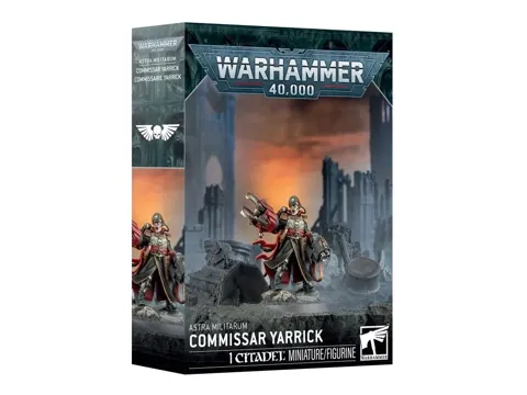 Plastová figurka Astra Militarum: Commissar Yarrick, Warhammer 40,000, měřítko 1:56