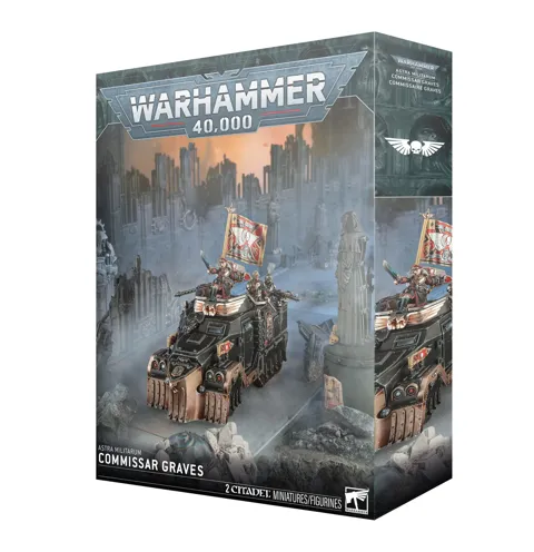 Krabice stavebnice Games Workshop Warhammer 40,000 Astra Militarum: Commissar Graves