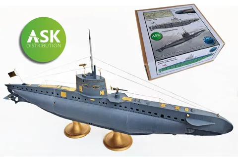 Resinová 3D tištěná stavebnice RCSUBS 1/72 německá ponorka Type UB I