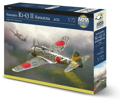 Stavebnice Arma Hobby 70087 Ki-43 Aces v měřítku 1/72, japonský stíhací letoun Nakajima Ki-43-II