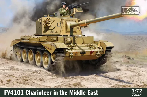 Krabice stavebnice IBG Models 72114 FV4101 Charioteer na Blízkém východě v měřítku 1/72