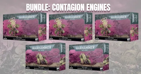Bundle: Contagion Motors – modely Death Guard Foetid Bloat-Drone a Myphitic Blight-Hauler pro Warhammer 40,000