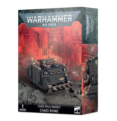 Plastikový model obrněného transportéru Warhammer 40,000 Chaos Rhino, Chaos Space Marines