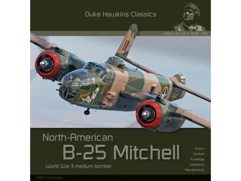 Obálka publikace Duke Hawkins Classic DH-C007 B-25 Mitchell od HMH Publications, 140 stran
