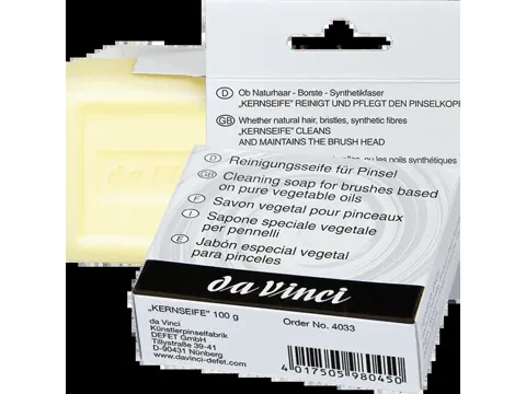Da Vinci čistící mýdlo na štětce 100 g v kulaté dóze