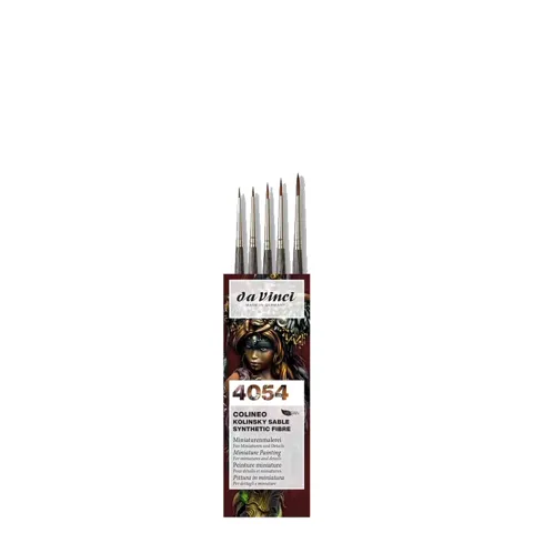 Sada štětců Da Vinci Colineo 4054 se syntetickým vlasem pro modelářské detaily