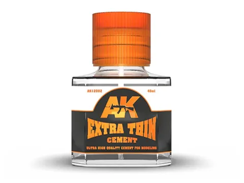 Lahvička lepidla AK Interactive AK12002 Extra Thin Cement 40 ml