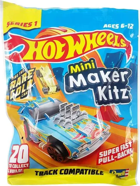 Balení Revell 50300 Hot Wheels Mini Maker Kitz – blind bag se stavebnicí autíčka