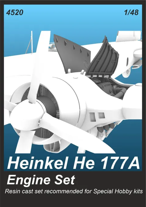 Resinová sada CMK 4520 Heinkel He 177A sada motorů 1/48 pro stavebnice Special Hobby