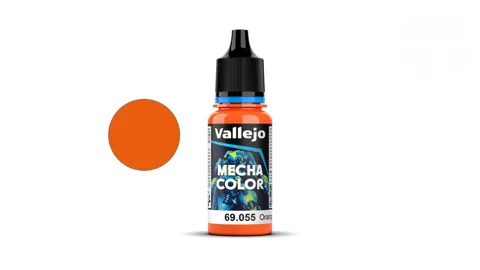 Lahvička akrylové barvy Vallejo Mecha Color 69055 oranžová fluorescenční 18 ml