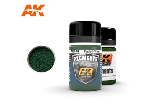 Dóza pigmentu AK Interactive Pigments AK148 vybledlá zelená (Faded Green) 35 ml