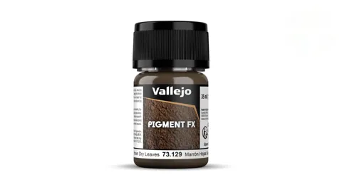 Kelímek práškového pigmentu Vallejo Pigment FX 73129 hnědé suché listí 35 ml