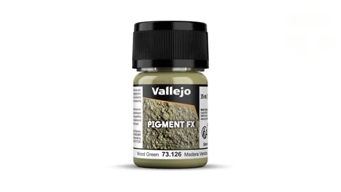 Kelímek práškového pigmentu Vallejo Pigment FX 73126 dřevitá zelená 35 ml