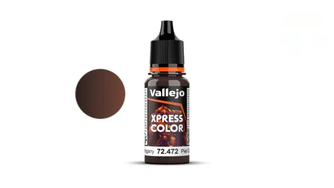 Lahvička transparentní barvy Vallejo Game Color 72472 Xpress Color mahagonová 18 ml