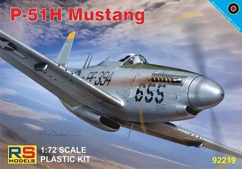 Krabice stavebnice RS Models 92219 P-51H Mustang v měřítku 1/72