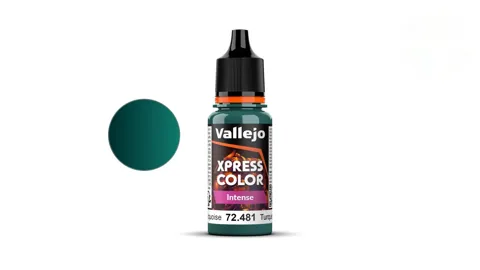 Lahvička barvy Vallejo Game Color 72481 Xpress Color Intense kacířská tyrkysová 18 ml