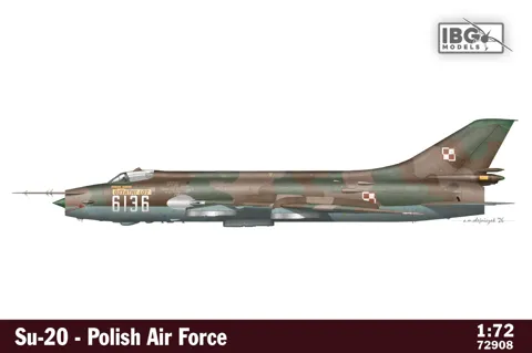 Krabice stavebnice IBG Models 72908 Su-20 in Polish Air Force v měřítku 1/72