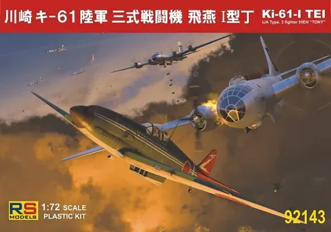 Plastiková stavebnice RS Models 92143 Ki-61 I Tei v měřítku 1/72, japonský stíhací letoun