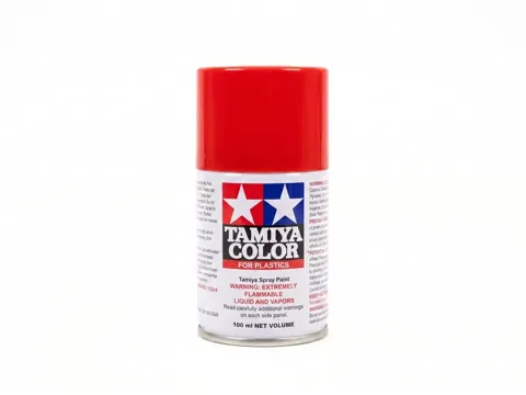 Sprej Tamiya 85086 TS-86 Pure Red, syntetická laková barva 100 ml