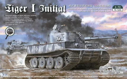 Krabice stavebnice Border Model TK7205 Tiger I Initial v měřítku 1/72