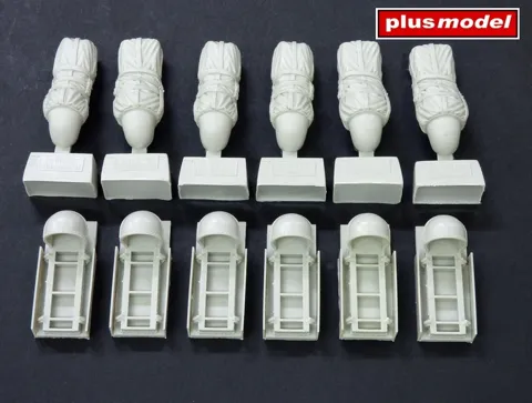 Doplňková sada Plus Model AL4069 C-47 Skytrain závěsníky pro zásobovací kontejnery 1/48