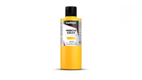 Lahvička barvy Vallejo Premium Color 63032 fluorescenční žlutá Gondel Yellow Fluo, 200 ml