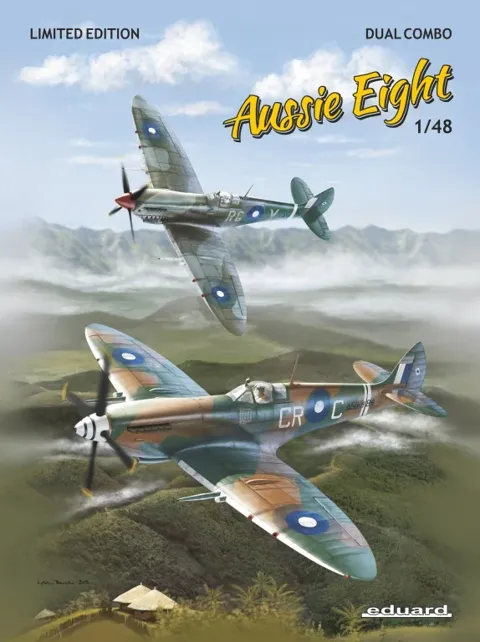 Krabice stavebnice Eduard 1188 Aussie Eight Spitfire Mk.VIII 1/48 Dual Combo
