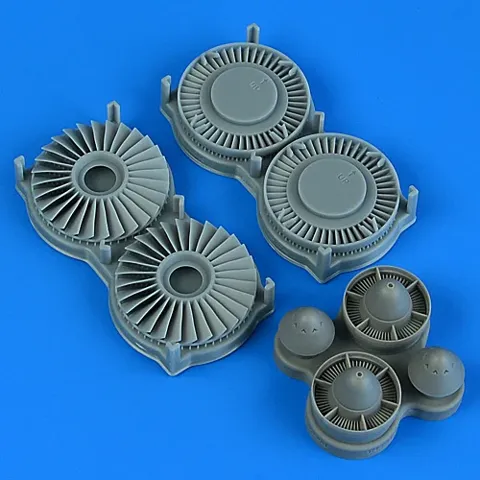Resinová sada Aires Quickboost QB49240 – dmychadlo a výstupní turbína S-3 Viking 1/48