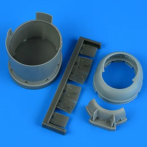 Resinový motorový kryt Quickboost QB49237 pro 1/48 F6F-3 Hellcat s otevřenými chladicími klapkami