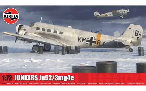 Krabice stavebnice Airfix A08022 Junkers Ju 52/3m g4e v měřítku 1:72