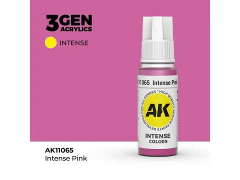 Lahvička akrylové barvy AK Acrylics 3GEN AK11065 intenzivní růžová 17 ml