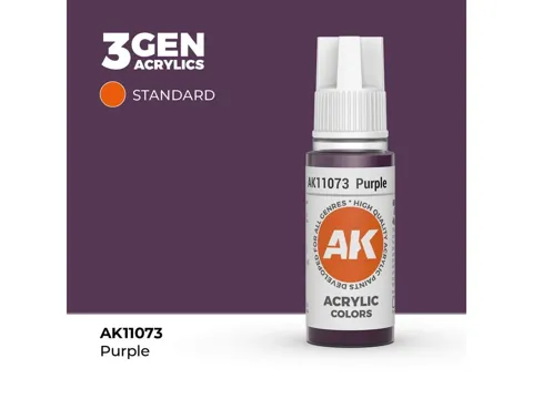 Lahvička akrylové barvy AK Acrylics 3GEN AK11073 fialová 17 ml