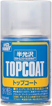 Gunze Mr. Top Coat B502 pololesklý lak ve spreji (86 ml)