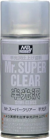 Gunze Mr. Super Clear B516 Semi-Gloss pololesklý lak ve spreji (170 ml)