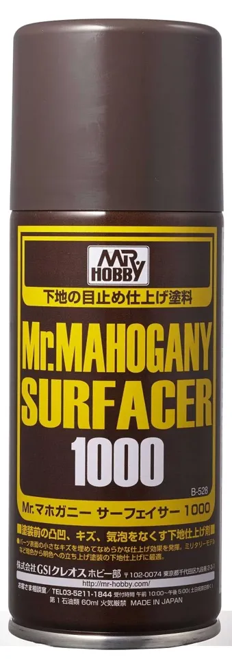 Gunze Mr. Mahogany Surfacer 1000 B528 mahagonový základ ve spreji (170 ml)