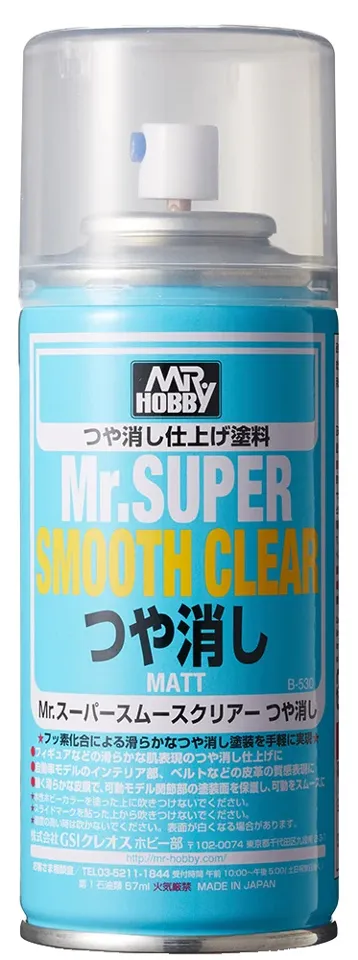 Gunze Mr. Super Smooth Clear Flat B530 matný lak ve spreji (170 ml)