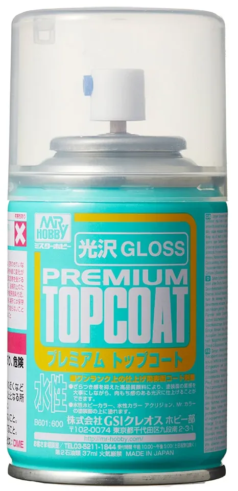 Gunze Mr. Premium Top Coat Gloss B601 lesklý lak ve spreji (88 ml)