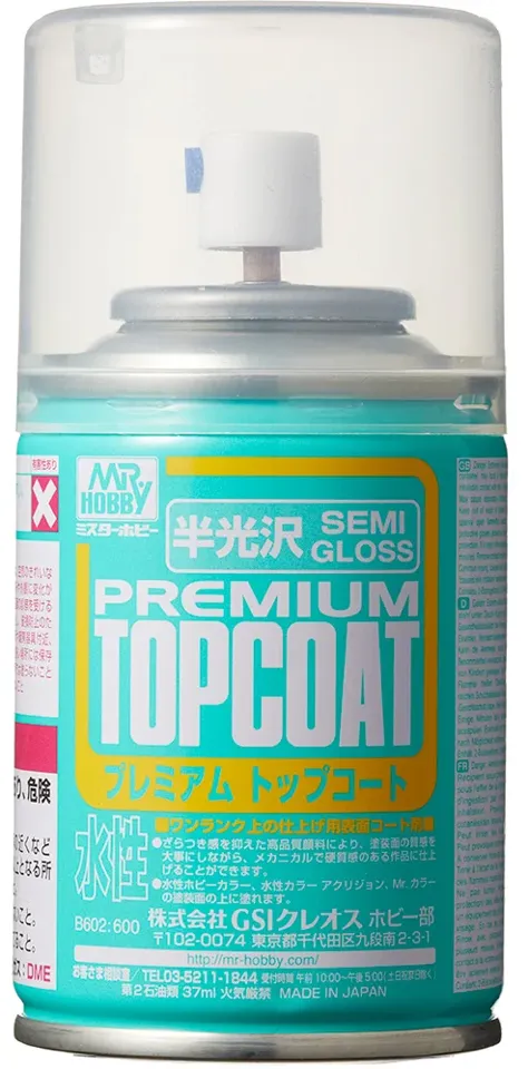 Gunze Mr. Premium Top Coat B602 Semi-Gloss pololesklý čirý lak