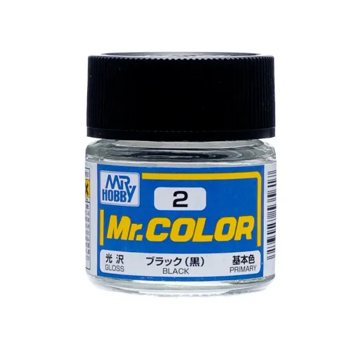 Gunze Mr. Color C002 černá lesklá (10 ml)
