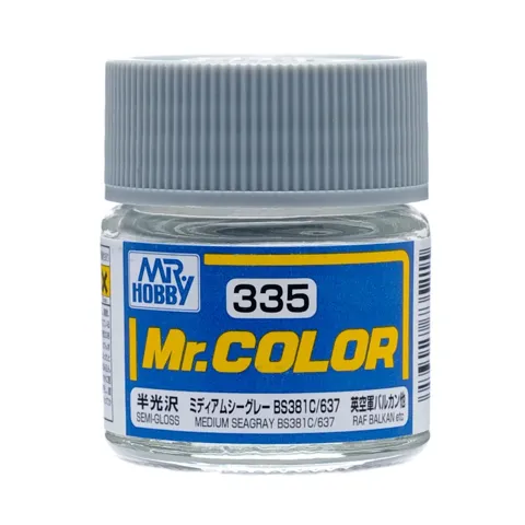 Gunze Mr. Color C335 středně mořská šedá BS381C 637 (10 ml)