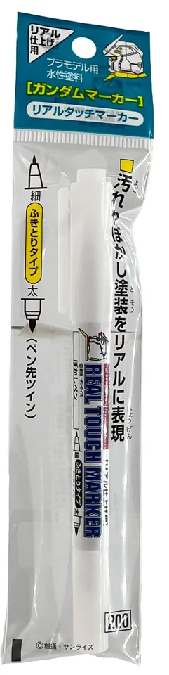 Bezbarvý rozmývací fix Gunze Mr. Hobby GM400 Real Touch Marker se dvěma hroty