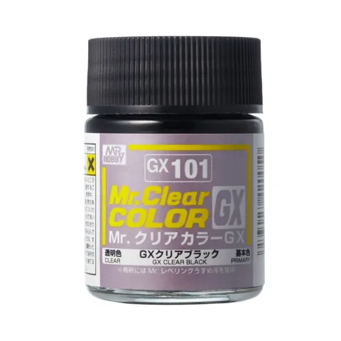 Gunze Mr. Clear Color GX GX101 černá transparentní (18 ml)
