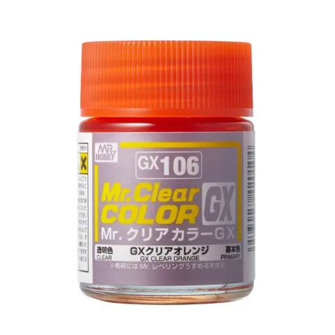 Gunze Mr. Clear Color GX GX106 oranžová čirá (18 ml)