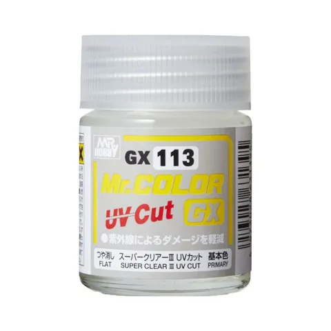Gunze Mr. Color GX113 Super Clear III UV Cut matný lak (18 ml)